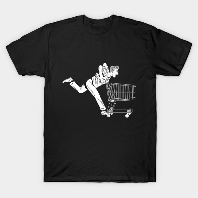 Random shirt Design Shopping Cart T-Shirt by Forever December